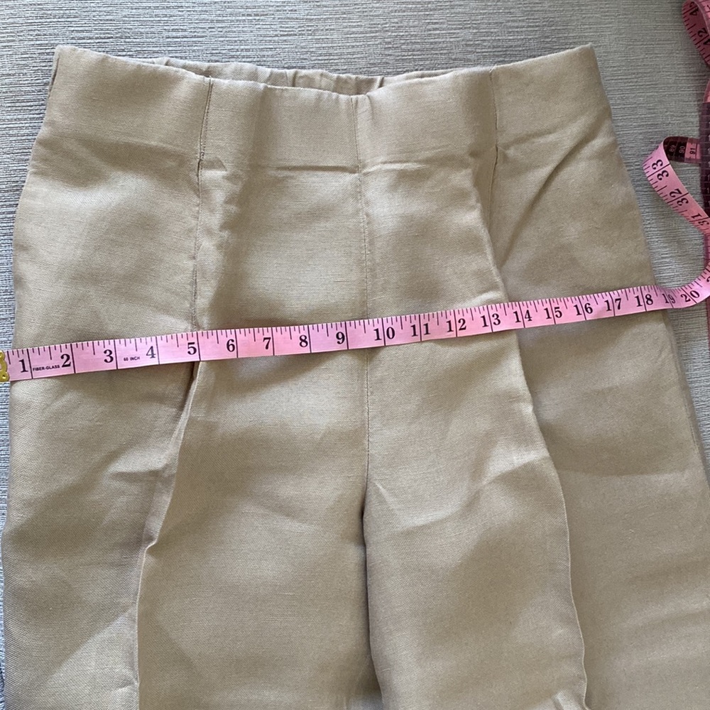 Custom Made Linen Work Pants - Picture 2 of 4